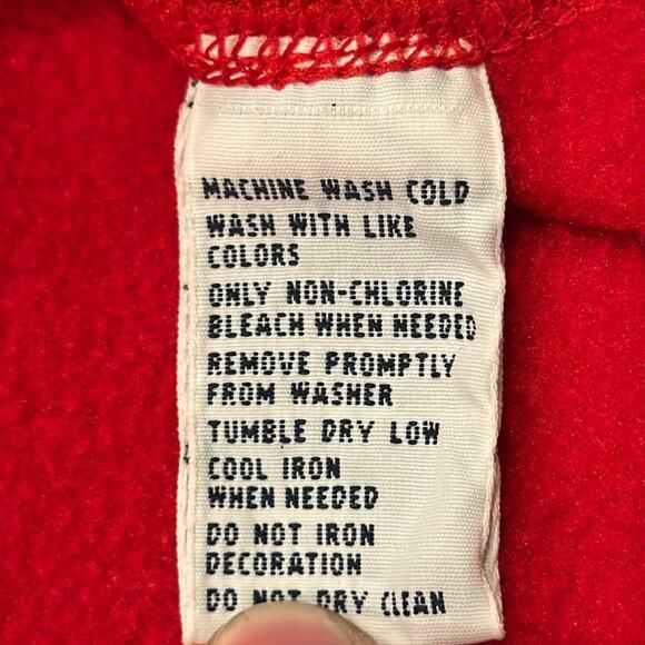 Polo by Ralph Lauren Men's PolarTec Fleece Quarter Zip Pullover Red Size XL - Picture 5 of 7